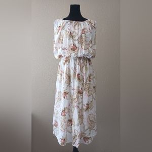 J. Jill White Floral Sun Dress